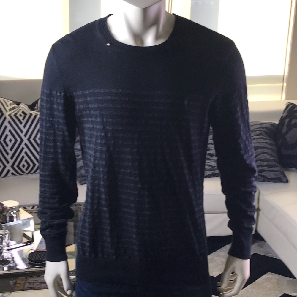 ALL SAINTS - Black stripe sweater
